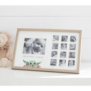 Pottery Barn Kids Star Wars Picture Frame Baby First Year Mandalorian Grogu